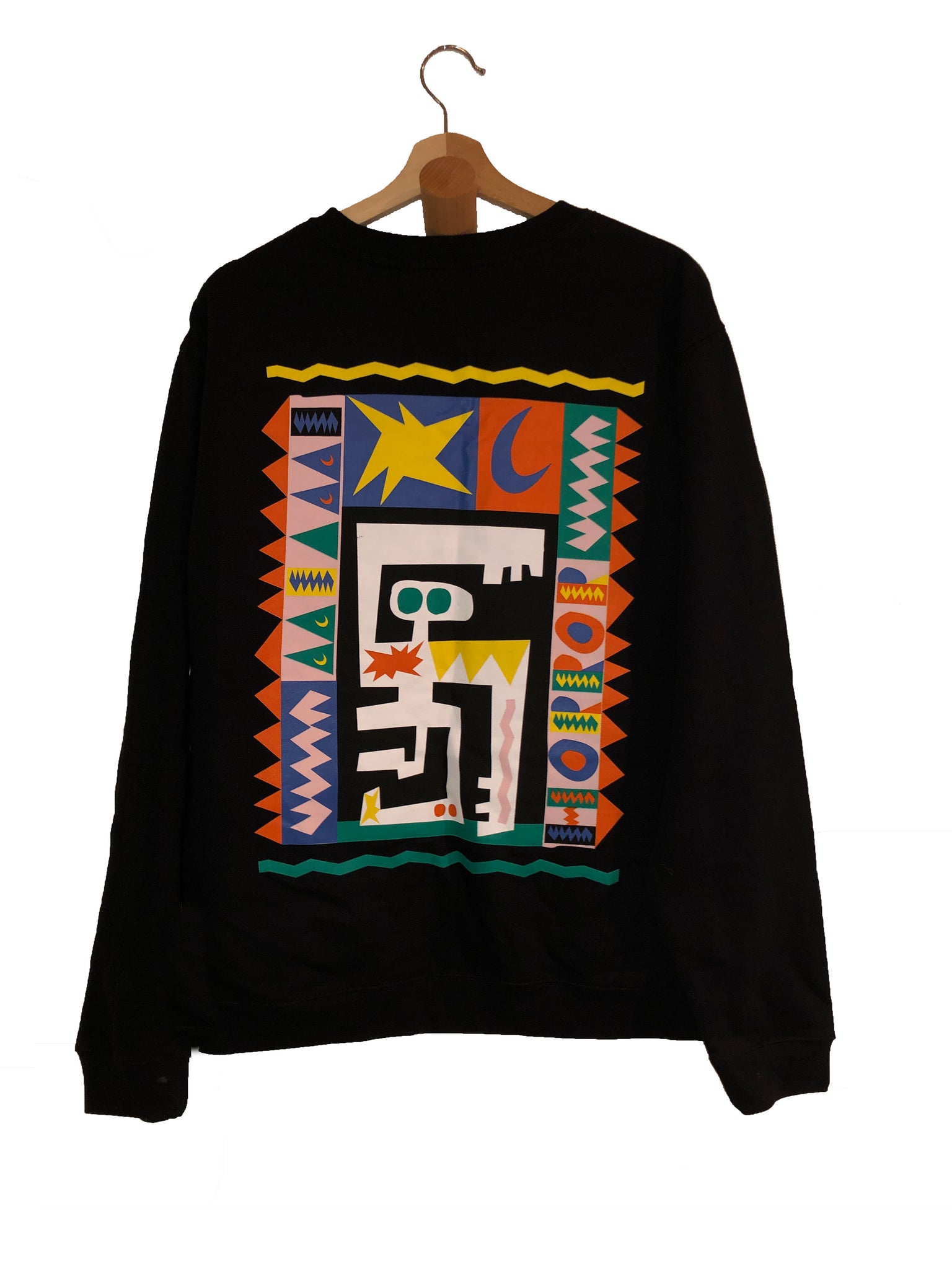 Azimba Crewneck Sweater in Black